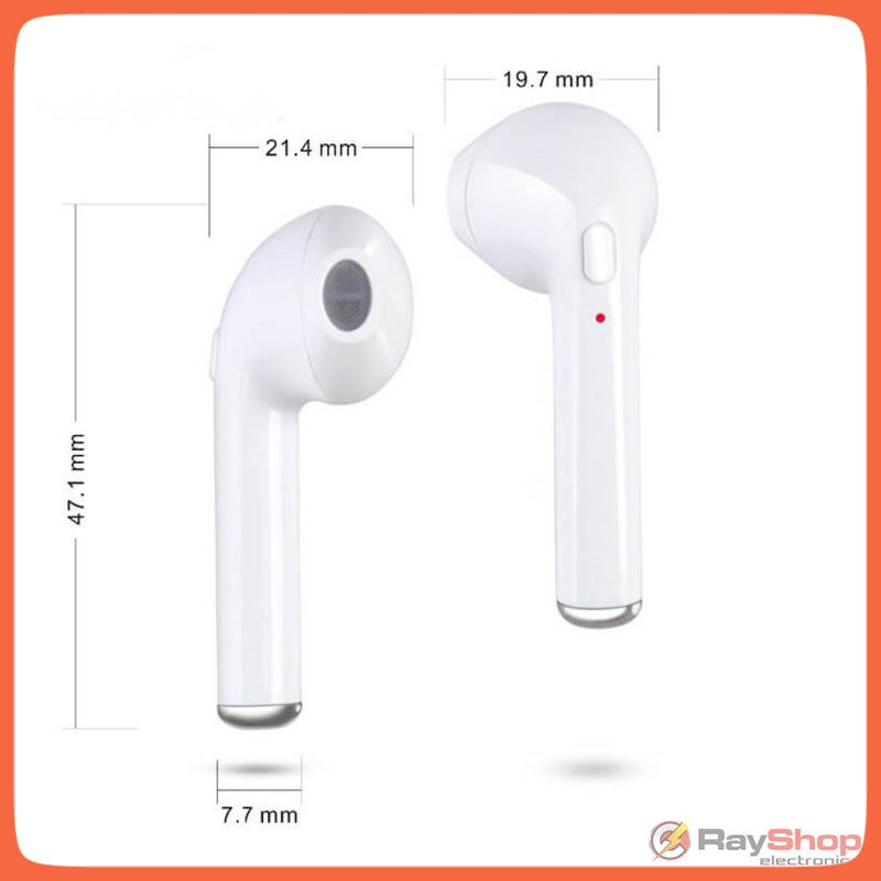 Audífonos Bluetooth Inalámbricos Estereo AirPods Estuche I7s