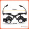 Lentes Lupa Reparación Luz Led 4 Aumentos Relojero Cel Fd2gj