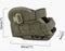 Funda Arma Pistola Universal sistema molle G1043