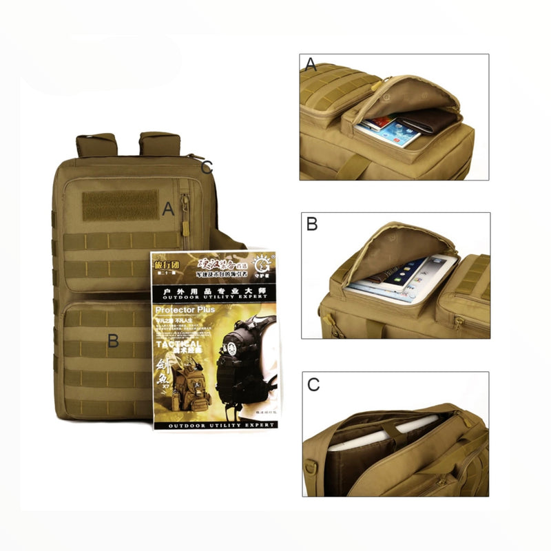Mochila 3 en 1 maletín, cruzada y espalda  GJ908