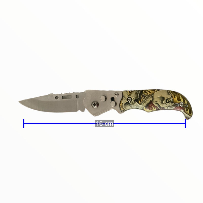 Navaja automatica con seguro y clip Jf33