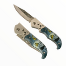 Navaja automatica con seguro y clip Jf33