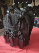 Chaleco con portafusil y porta cargadores sistema molle SN102