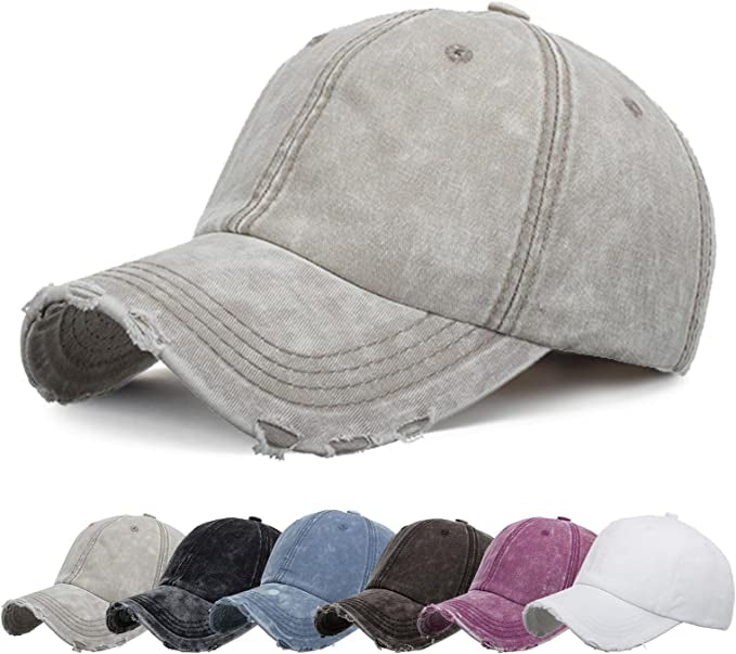 Gorra deportiva orificio para cola de caballo  mujer A55