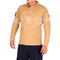 Polo Manga Larga TELA LICRA Deportiva Uniforme Parches Sn174