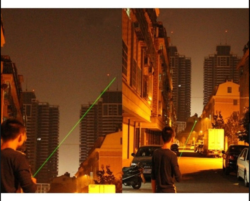2 en 1: Laser luz roja o verde o ambas a la vez con 1 punto o efectos multipuntos DT21