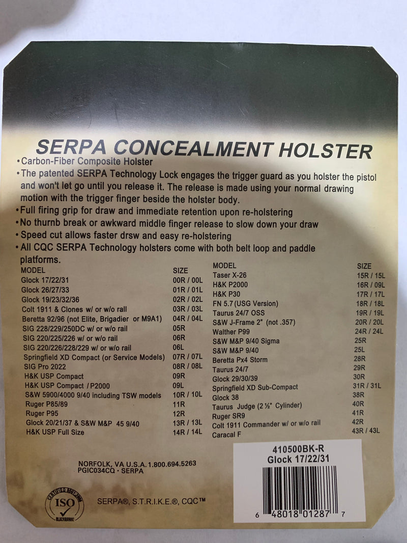 Holster Piernera arma pistola Serpa Varios Modelos PJ