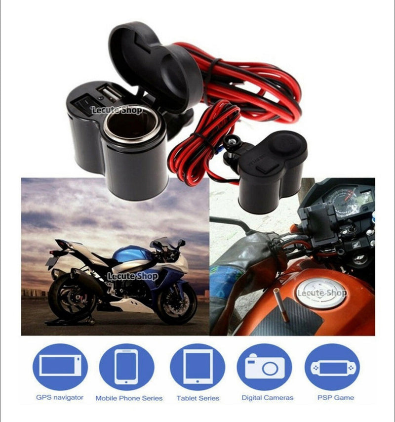 Cargador Usb Motocicleta, Encendedor, Celular Gps Mtc06
