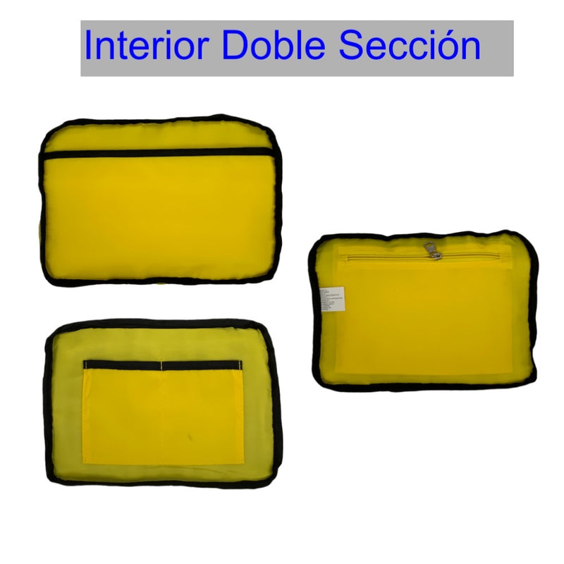 Mariconera 8Lts, All fashion (casual), +compartimentos, candado seguridad G1124