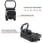 KINGSCOPE mira de punto rojo 4 reticles mira de pistola Reflex mira para Airsoft Pistola escopeta con 11/22 mm Sn049