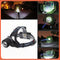 Lampara minera c/ LED T9!!! +Potencia y alcance, 3 pasos, ajustable 90 grados, Zoom, Carga x USB 400-T9