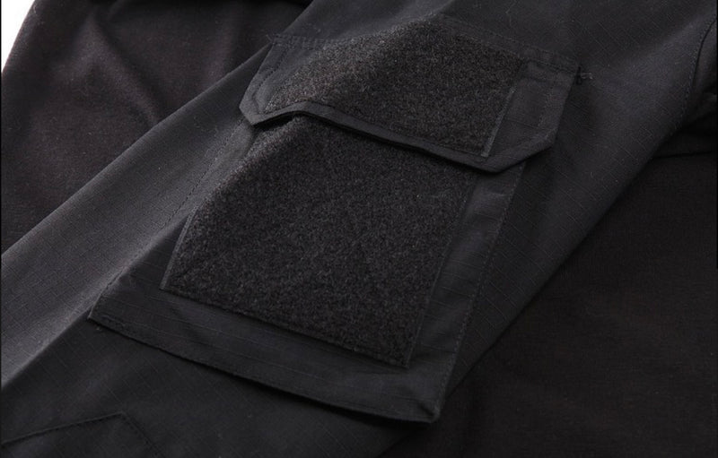 Camisa Playera Uniforme Militar Gotcha Airsoft Jersey Rápida Policía Parches Coderas X211