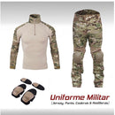 Playera (c/coderas) + Pantalón (c/rodilleras) : Uniforme Táctico Rip Stop VER VIDEO!! GJWF