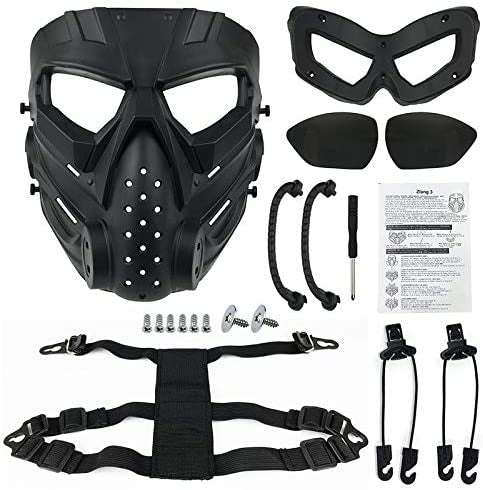 mascara de calavera y alíen cara completa Airsoft Mj