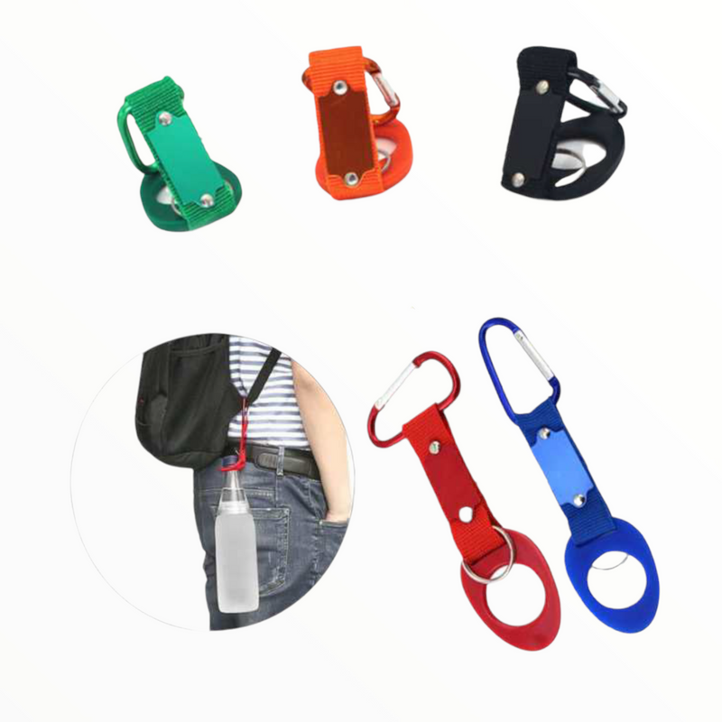 Soporte para botellas de pet con mosqueton  PJ259